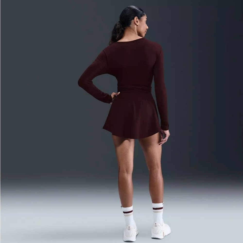 Nike One Dri-Fit Burgundy Crush Athletic Skort, NWT - Picture 3 of 6